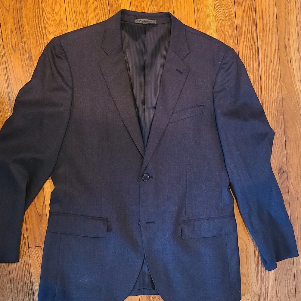 Uniqlo Charcoal Grey Wool Slim Fit Blazer – Large (Fits Like 40R)